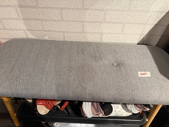 IKEA sittbänk med förvaring grå