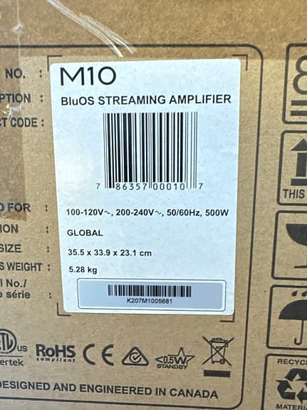 NAD M10 V1  Bluesound streaming förstärkare.