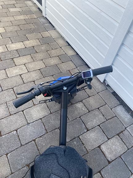Eldriven trike gokart blå/svart för barn