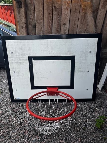 Kvalitetsbasketkorg från Rantzows (Idrottshallskvalitet) – 120x90 cm