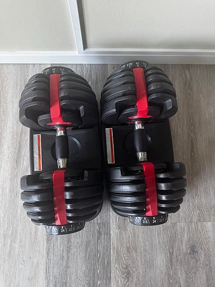 Ställbara hantlar 2,5-24kg