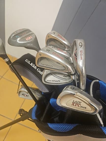 Blandat golfset för nybörjare