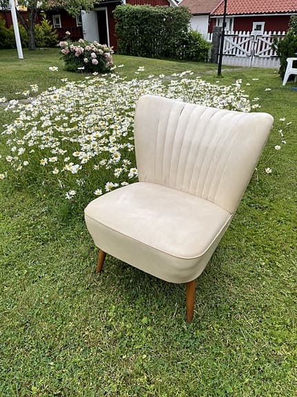Vintage cocktailfåtölj, 50-tal – Charmig retrodesign