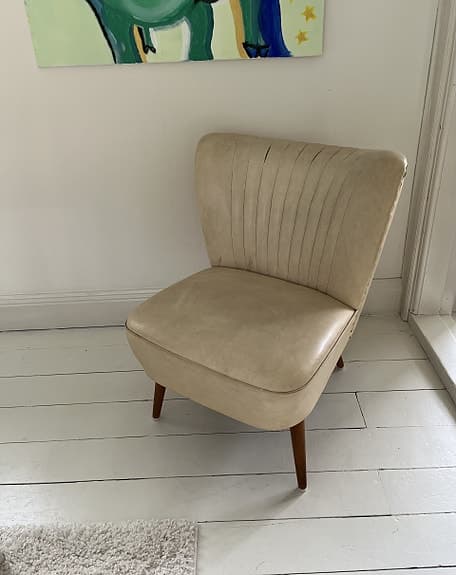 Vintage cocktailfåtölj, 50-tal – Charmig retrodesign