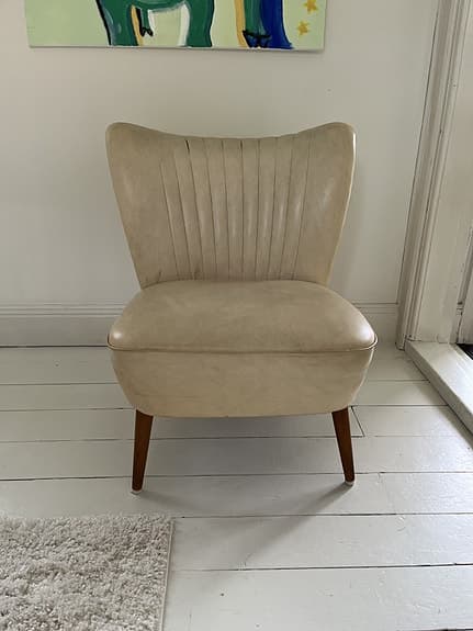 Vintage cocktailfåtölj, 50-tal – Charmig retrodesign
