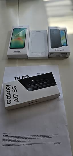 Samsung A17 5G & Samsung A16 128gb med extra tillbehör