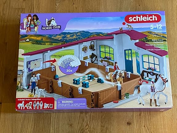 Schleich arena med tillbehör
