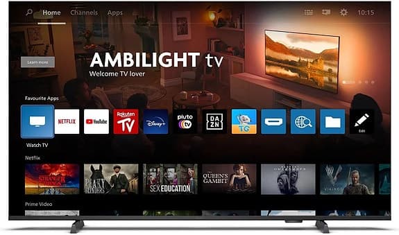 Philips 43" 4K QLED-TV med Ambilight och Dolby Atmos