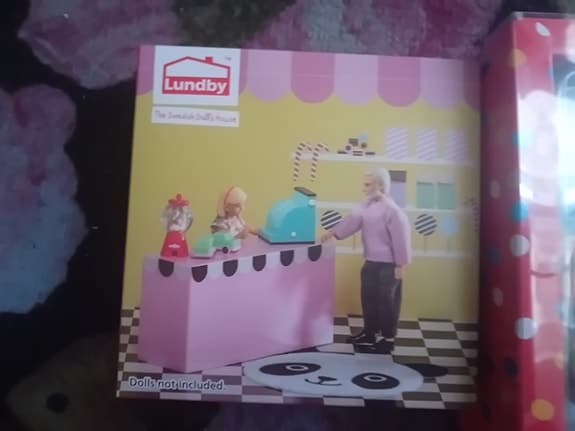 Lundby Småland dockskåpstillbehör blommor och butik