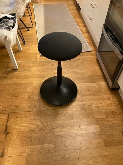 Rund pall höj o sänkbar
