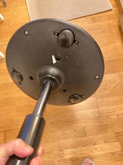 Rund pall höj o sänkbar