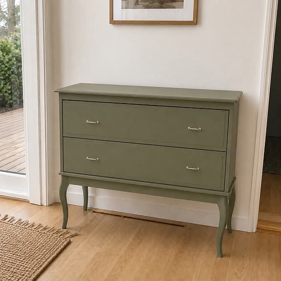 BYRÅ ny målad furu, "Edland", IKEA, 2000-tal.