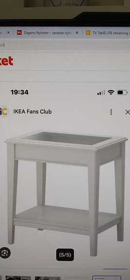 Ikea Liatorp sidobord/avlastnings bord