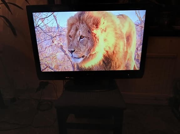 Sharp 32" LCD TV.