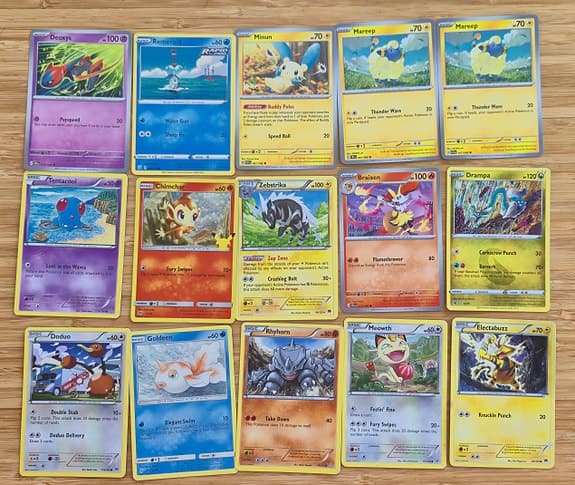 Pokemonkort blandad samling - 42st
