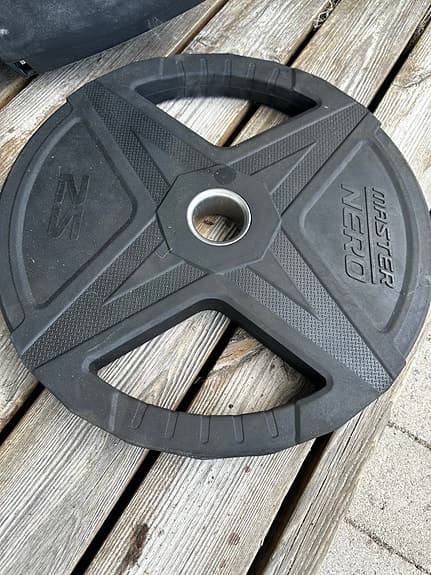 Master Nero viktskiva 25 kg svart