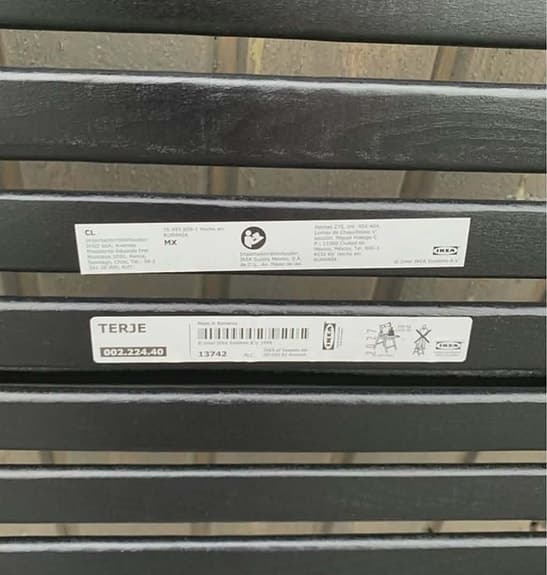 4st IKEA TERJE fällstol svart