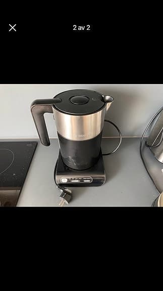Bosch vattenkokare svart rostfritt stål
