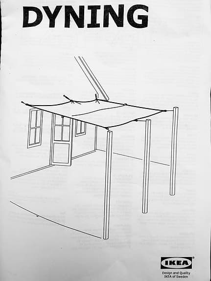 IKEA Dyning solsegel, 2x3m