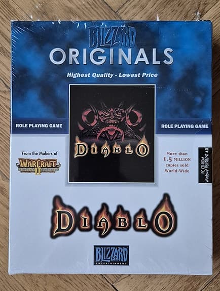 Diablo PC CD-ROM Blizzard Originals, Big Box