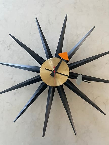 Vitra väggklocka George Nelson Sunburst Clock