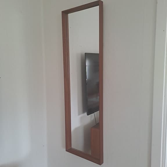 Retro spegel i teak 1950-tal