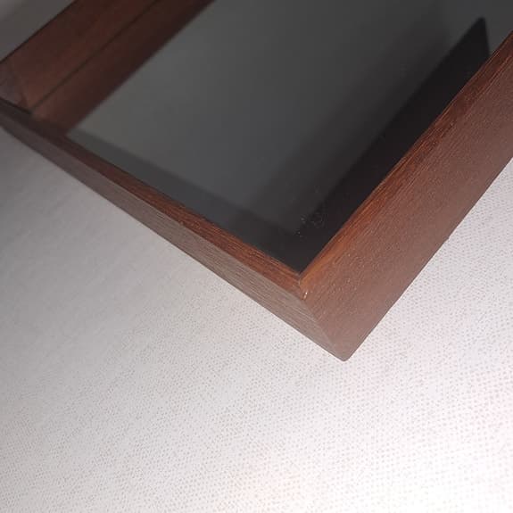 Retro spegel i teak 1950-tal