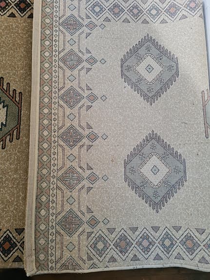 Stil matta gångmatta beige mönstrad Atlas Halilari Turkish