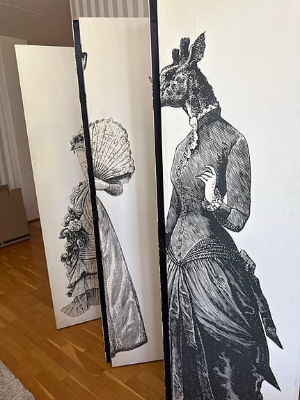 Rumsavdelare / väggskärm