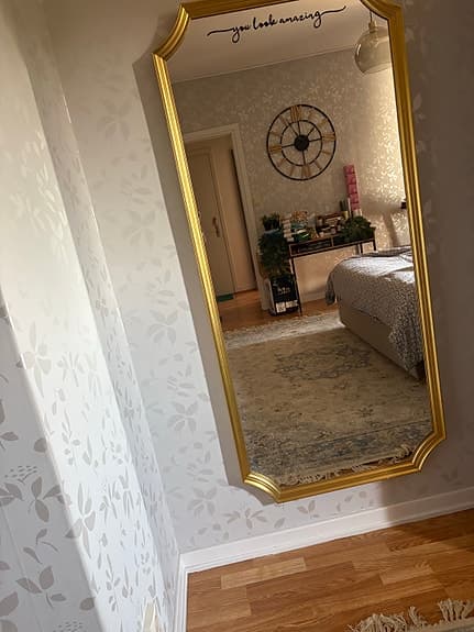 IKEA spegel med guldram