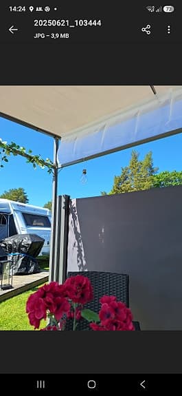 Dubbel Sidomarkis 2×3 m, höjd 1,8 m