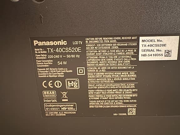 Panasonic smart -TV 40