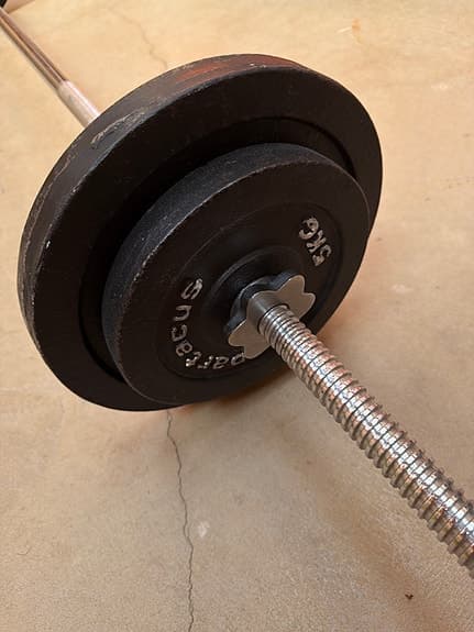 Spartacus skivstång med vikter