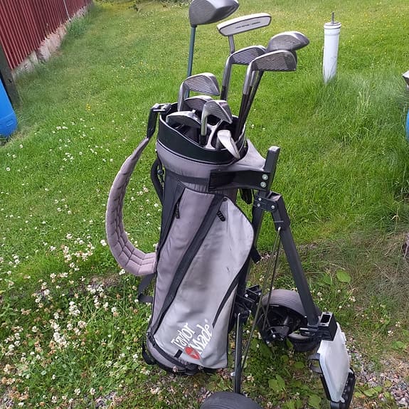 Golfset med vagn