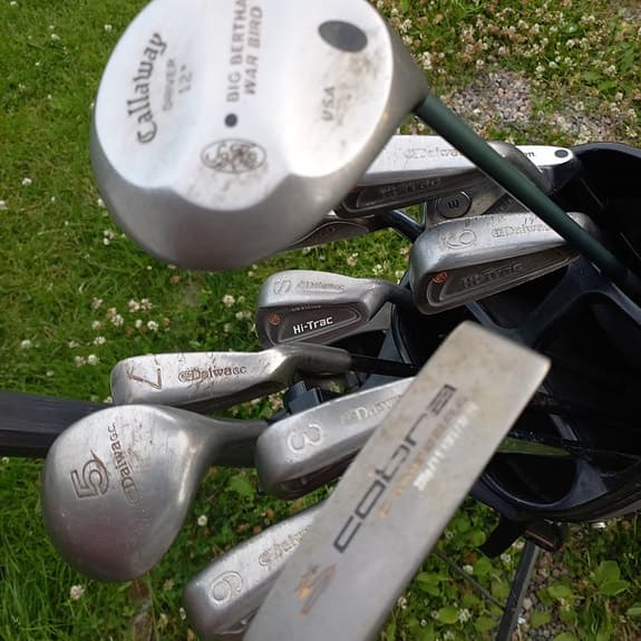 Golfset med vagn