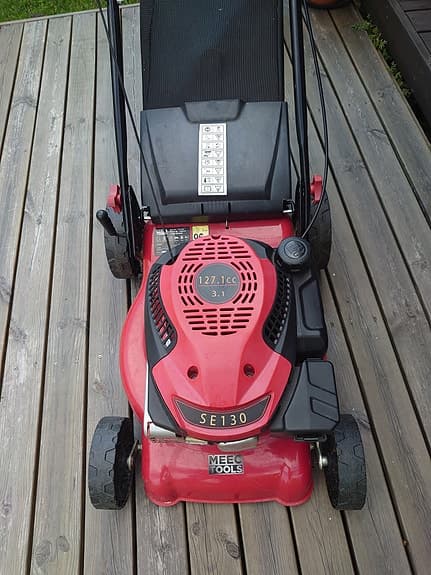 Meec SE130 gräsklippare röd