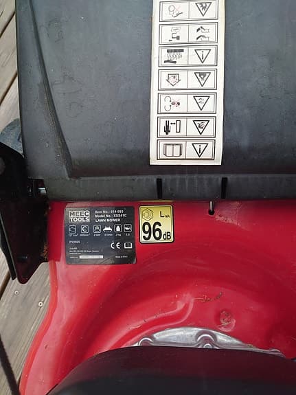 Meec SE130 gräsklippare röd