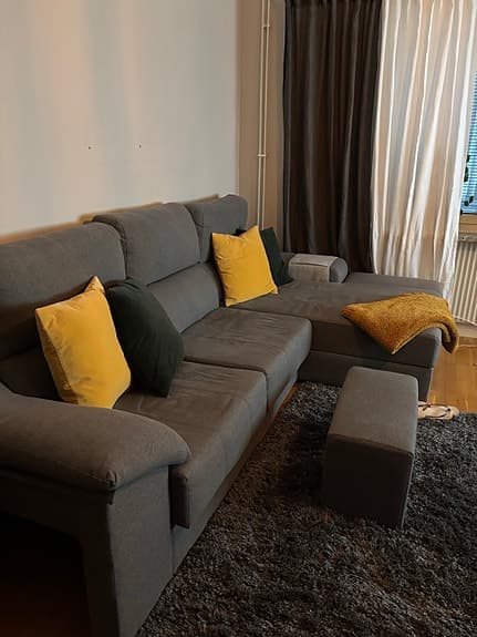 Grå Soffa