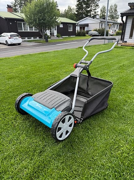 Gardena 400c cylindergräsklippare med uppsamlare