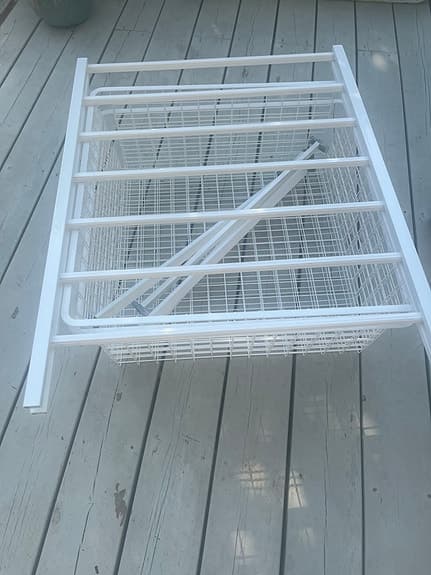 Elfa trådback 3 lådor