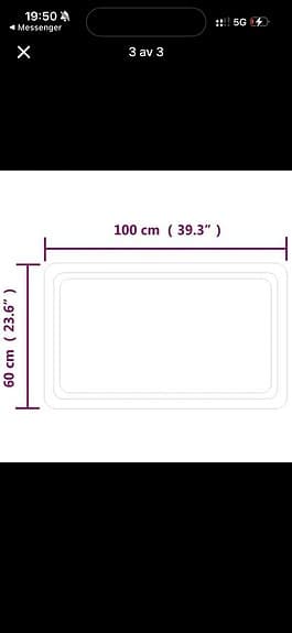 Badrumsspegel LED 100x60 cm