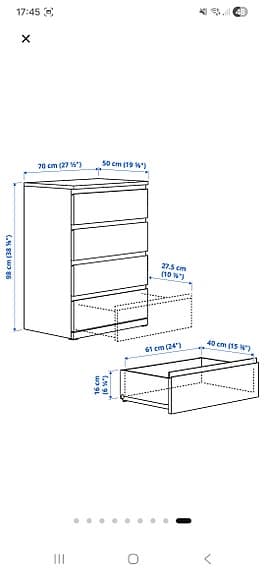 Malm byrå från IKEA