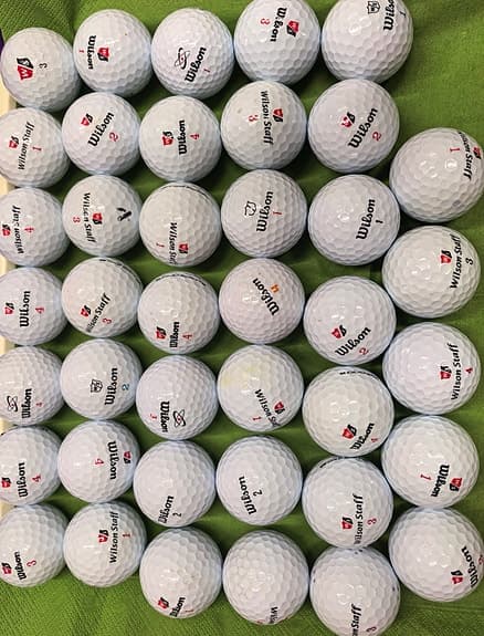 40st Wilson golfbollar vita