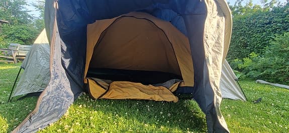 Tält, kupoltält med innertält