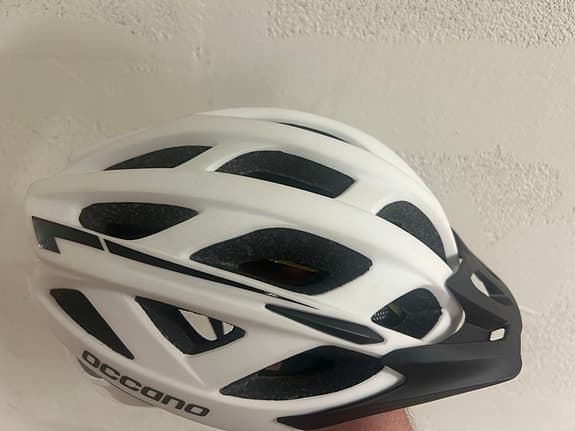 Occano cykelhjälm vit MIPS