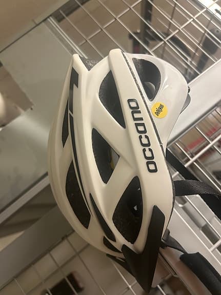 Occano cykelhjälm vit MIPS