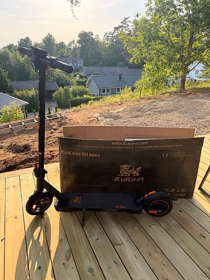 KuKirin S1 Max elscooter svart