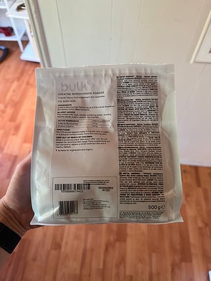 Bulk kreatinmonohydrat pulver tropical 500 g