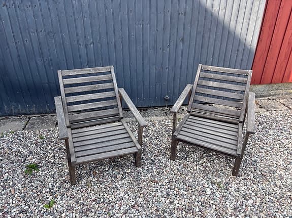 Fri Form trädgårdsfåtöljer i trä