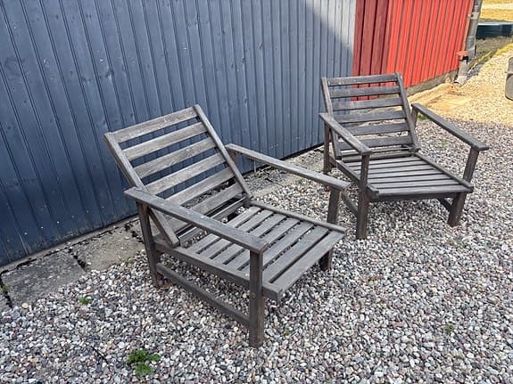 Fri Form trädgårdsfåtöljer i trä